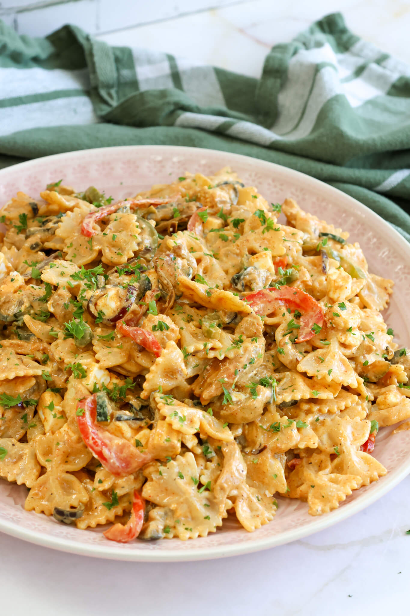 Fajita pastasalat med kylling