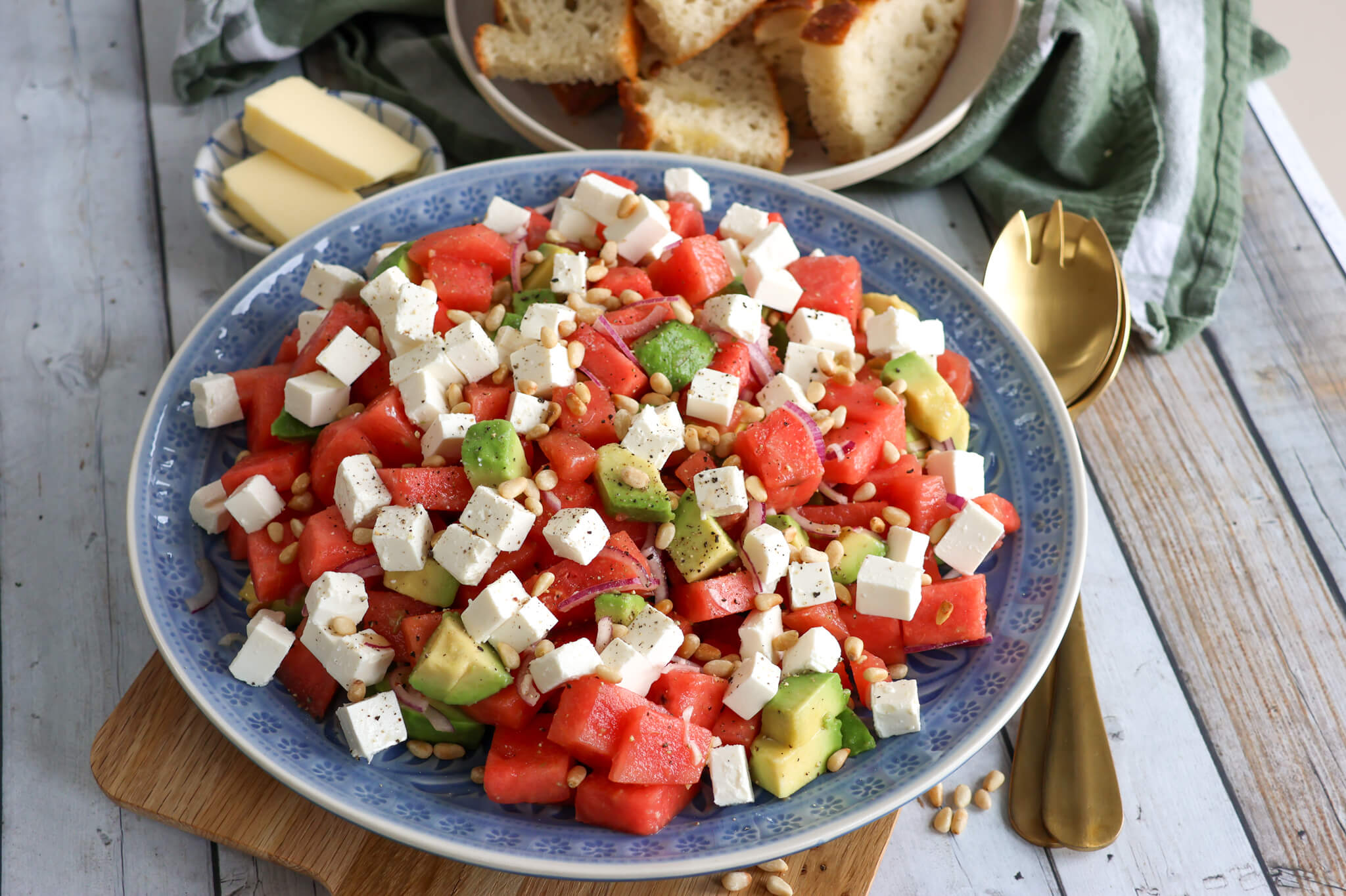 Vandmelonsalat med feta
