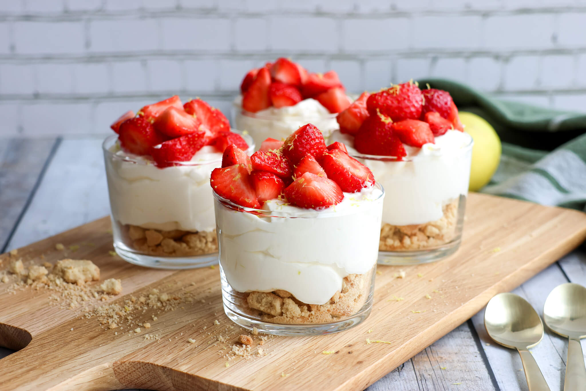 Koldskål cheesecake i glas