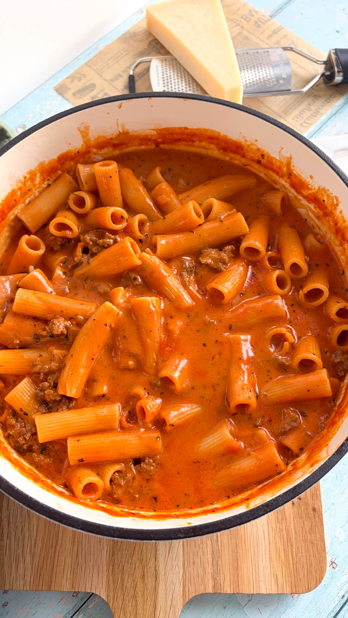 One pot rigatoni