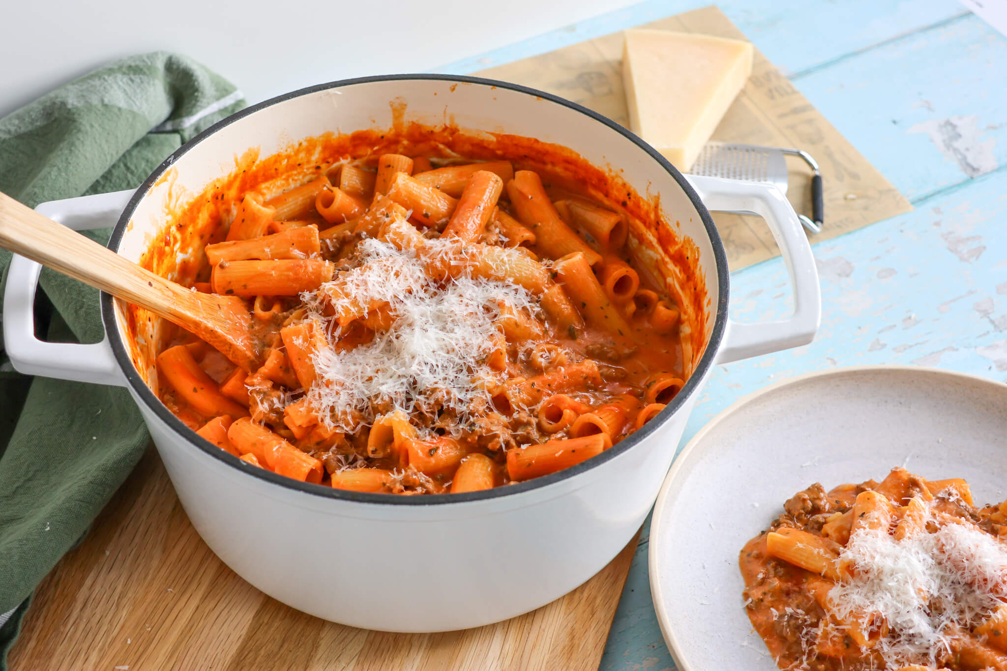 One pot rigatoni